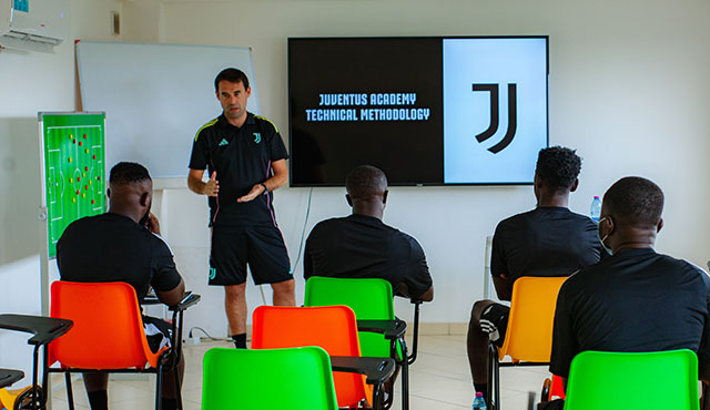 Visit of Mr Lorenzo Forneris from Juventus Italy to Juventus Academy GHANA